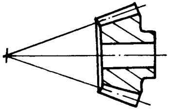 錐齒輪和準雙曲面齒輪術語點、曲線和曲面