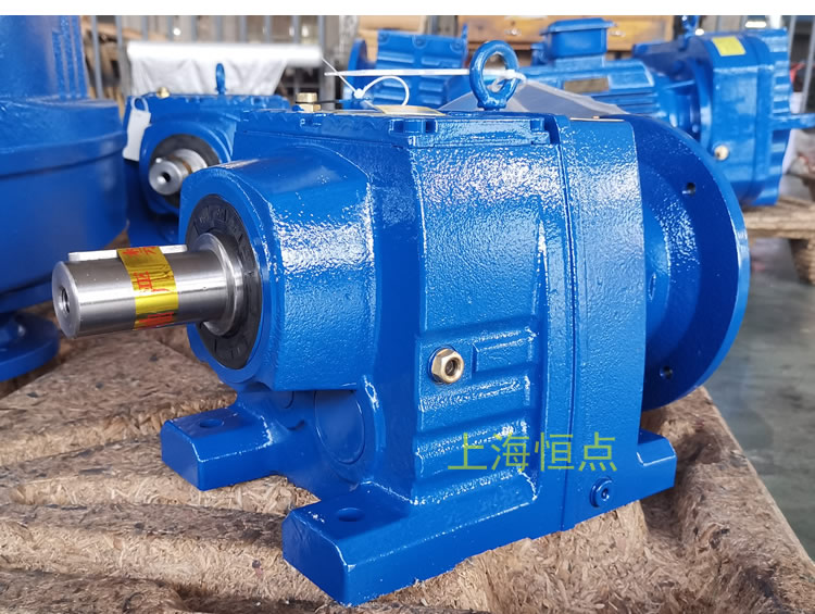 R67減速機 輸入配圓法蘭端蓋 底腳安裝 實物照片 -上海恒點