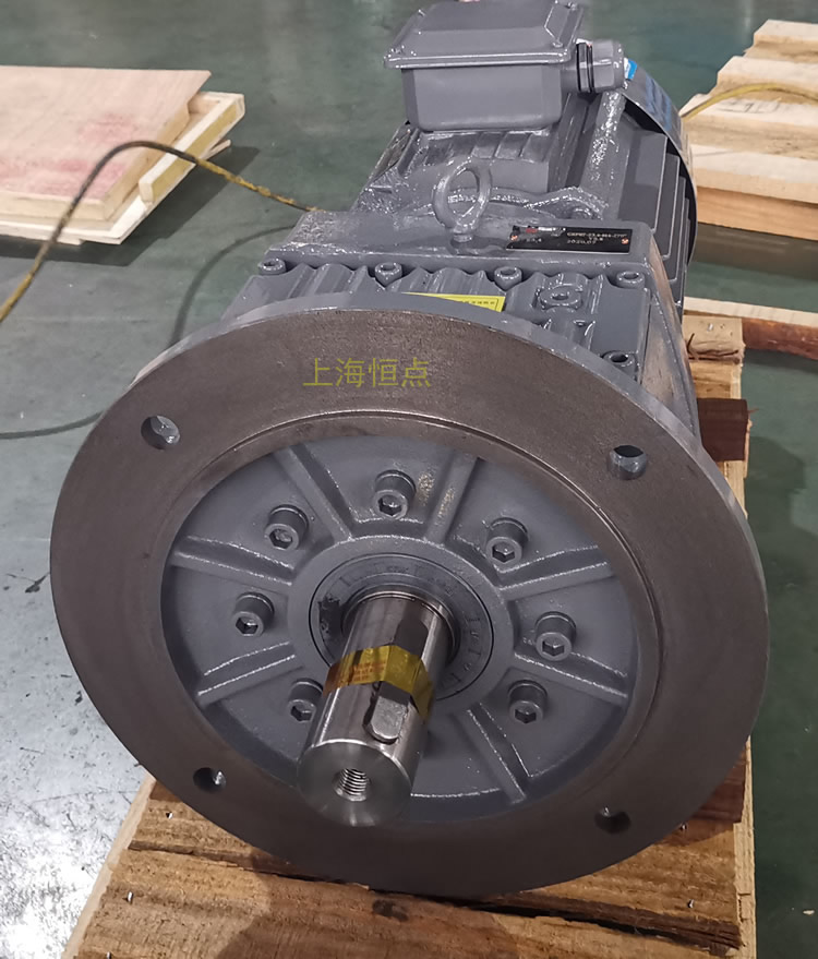 RF87減速機，立式安裝，輸入配電機，實物照片如下