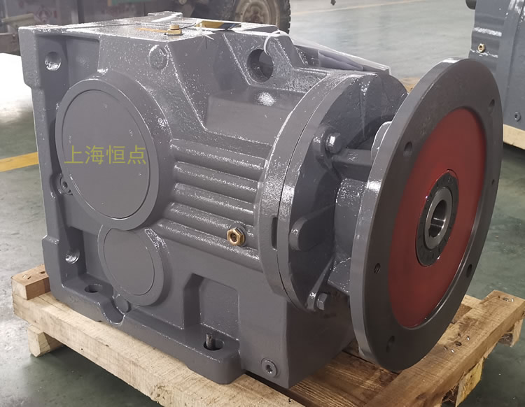 K97減速機，輸入配電機法蘭端蓋，右輸出單軸，實物圖如下